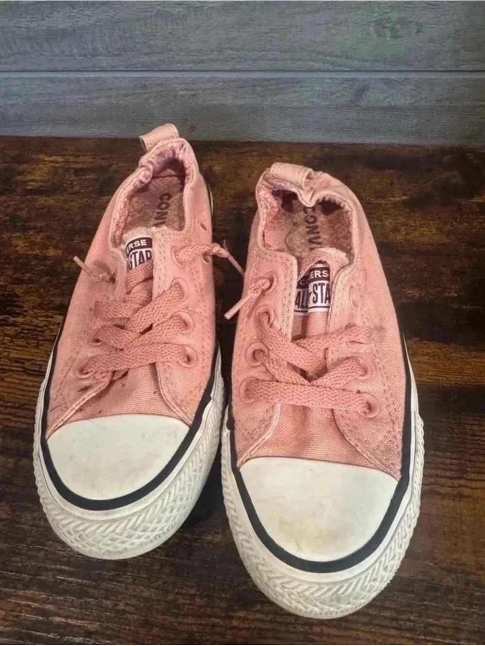 Converse Kids Pink Canvas Low-Top Sneakers